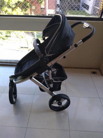 Carrinho de bebê Infanti off road + Moisés + bebê conforto + base para carro - Foto 5
