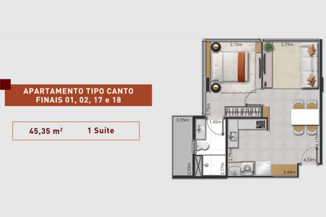 Prático e moderno - Apartamento 1 Quarto - LIV - Foto 12