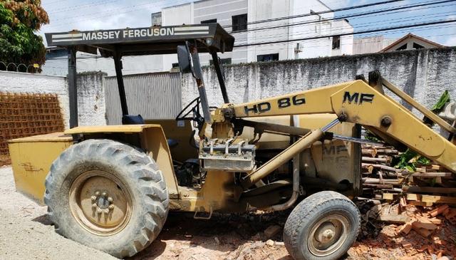 Pá Maquina Carregadeira Massey Ferguson hd 86
