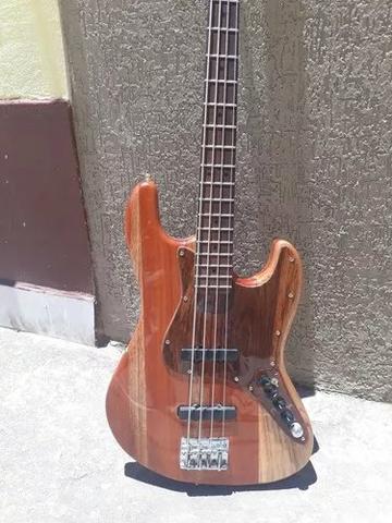Contrabaixo jass bass stratosonic decada de 80 4 cordas gianini - Foto 2