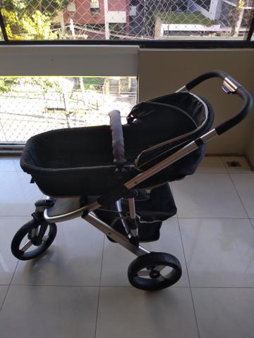 Carrinho de bebê Infanti off road + Moisés + bebê conforto + base para carro - Foto 4