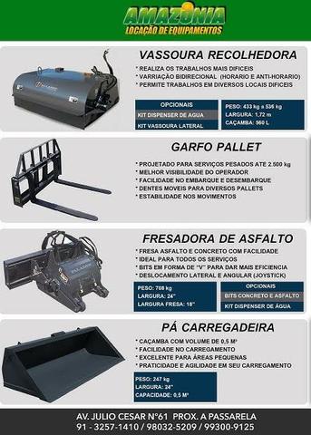 Locação de Mini carregadeira bob cat  trator com ar condicionado e retro escavadeira - Foto 2