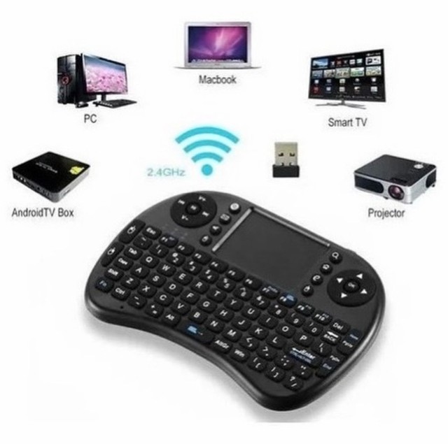 Mini teclado sem fio com Led 3 cores - Foto 3