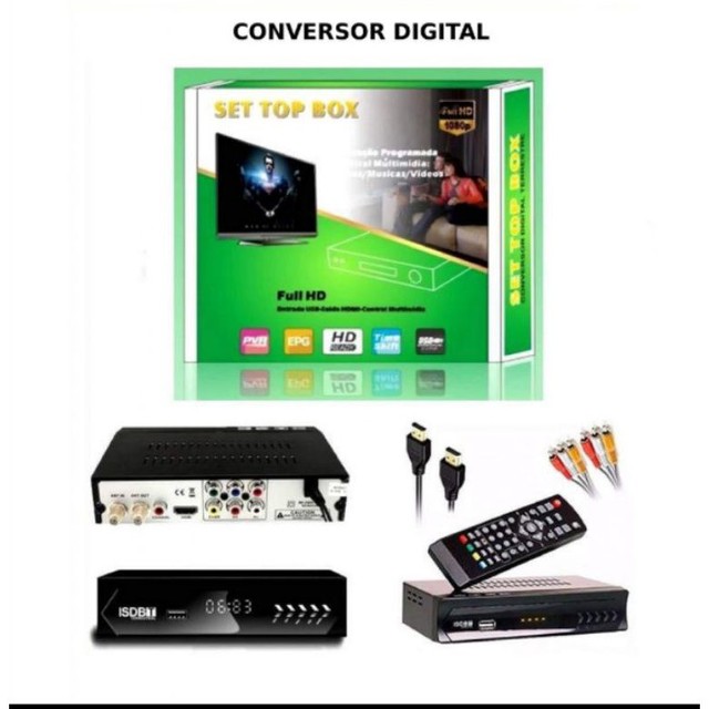 Conversor Digital Tv Set Top Box (NOVO) - Foto 2
