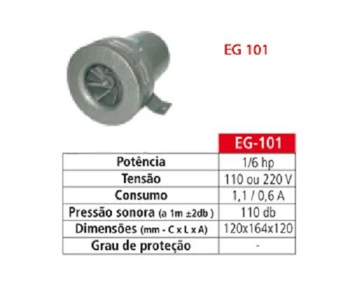 Sirene Eletromecânica Industrial Engesig EG101 - Foto 2