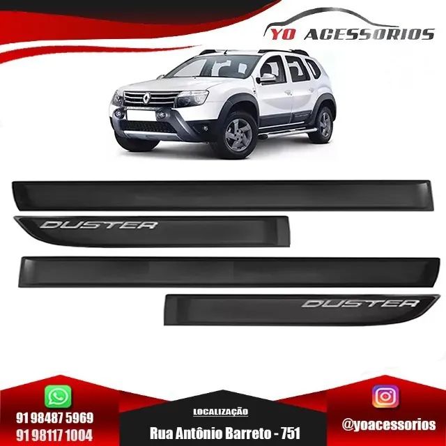Friso Lateral Duster Modelo Largo Com Escrita
