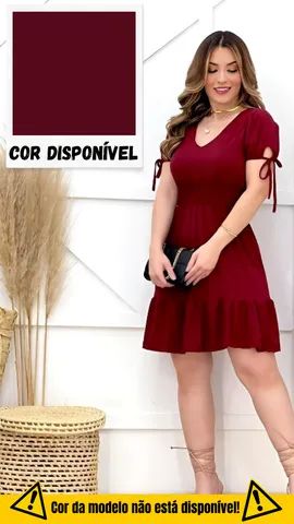 Kit 3 vestidos curtos liso estampas bolinha (Solicite nosso catálogo)  - Foto 5