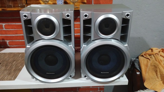 Caixas Panasonic 2 vias 150wts 6 ohms impecável. Leia? - Foto 5