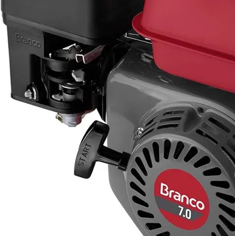 Motor à Gasolina 4T 208CC 7,0CV com Partida Manual - Branco - Foto 2