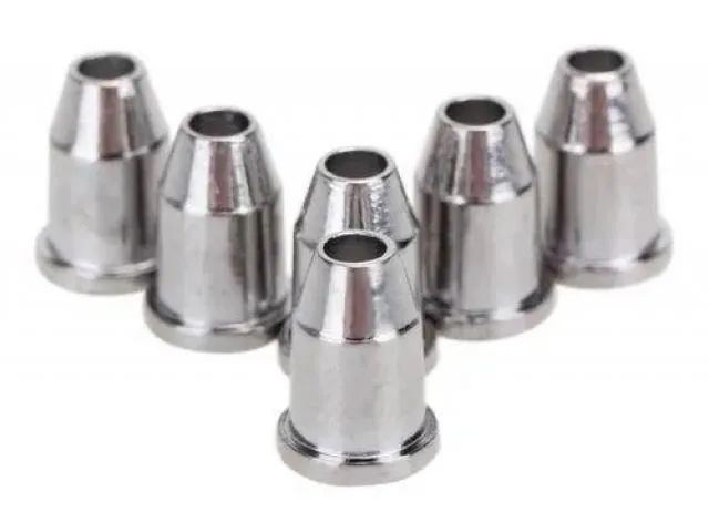 Buchas Virolas para Guitarra de 6 Cordas Cromo Kit com 6 - Foto 2