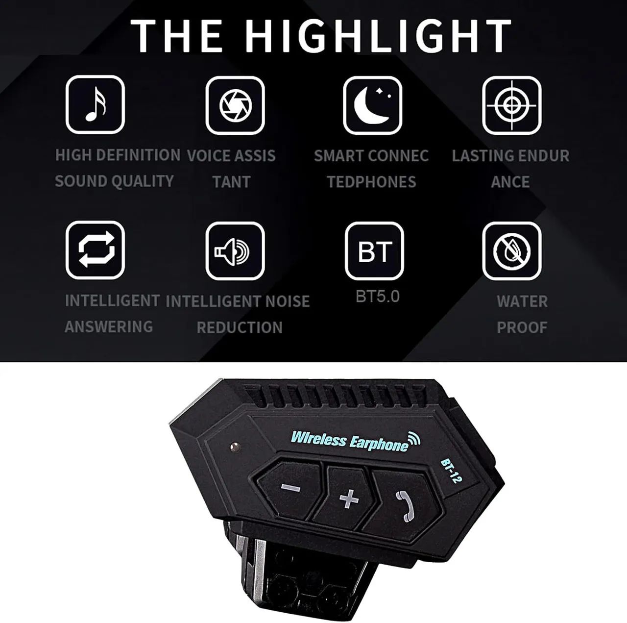 Fone de Ouvido Bluetooth para Motocicleta - Novo - Foto 4