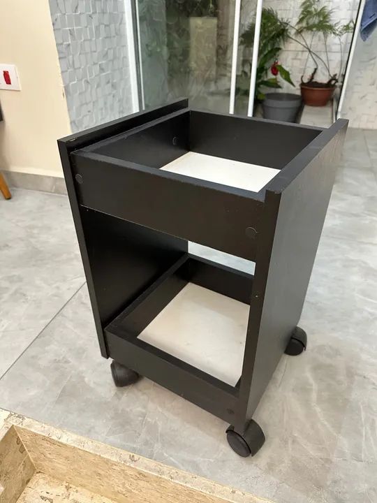 Carrinho auxiliar de madeira para salão - Foto 2