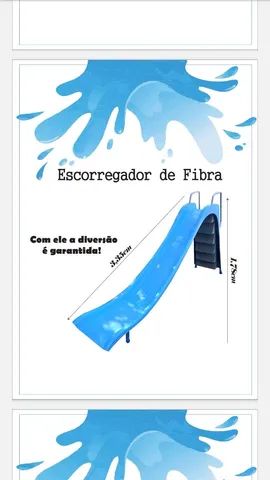 Escorregador infantil para piscinas. Direto fabrica.