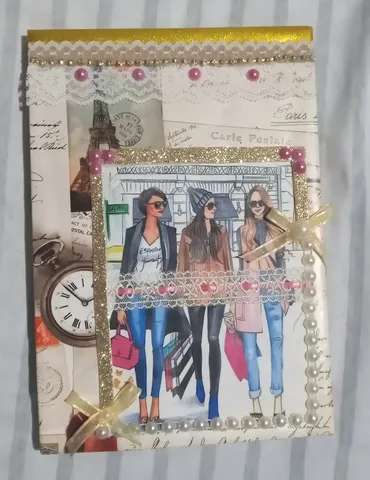 bloco de anotações decorado
