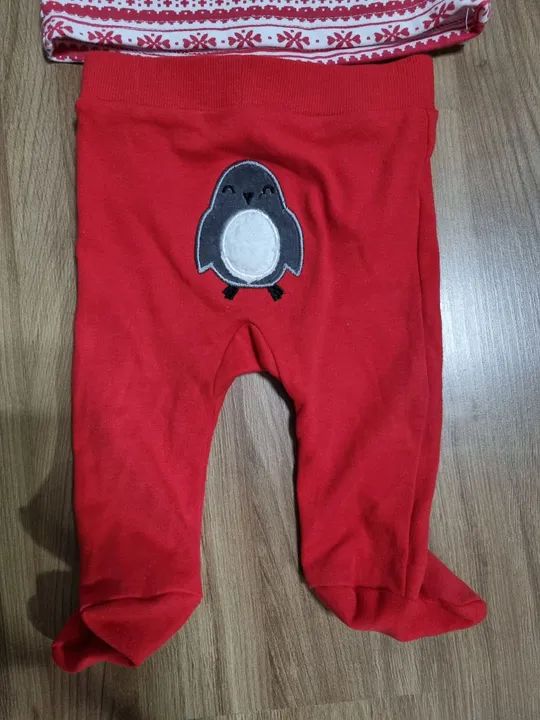 Conjunto de inverno para bebê - Pinguim - Foto 3