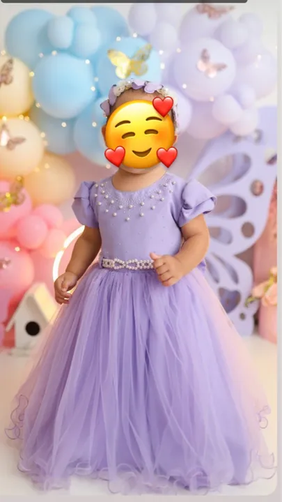 Vestido de festa infantil bebê