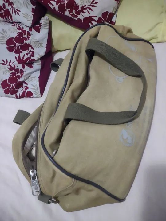 Mala de Viagem em Canvas Bege