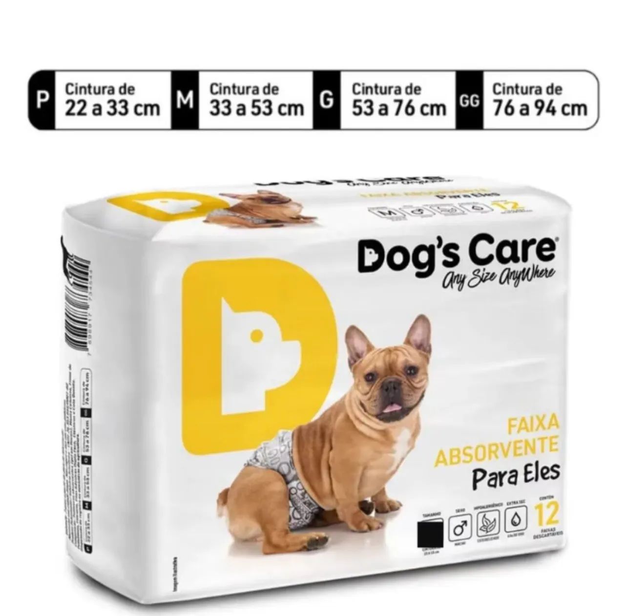 Fraldas Cães Dog's Care - Kit 48 unidades - Foto 2