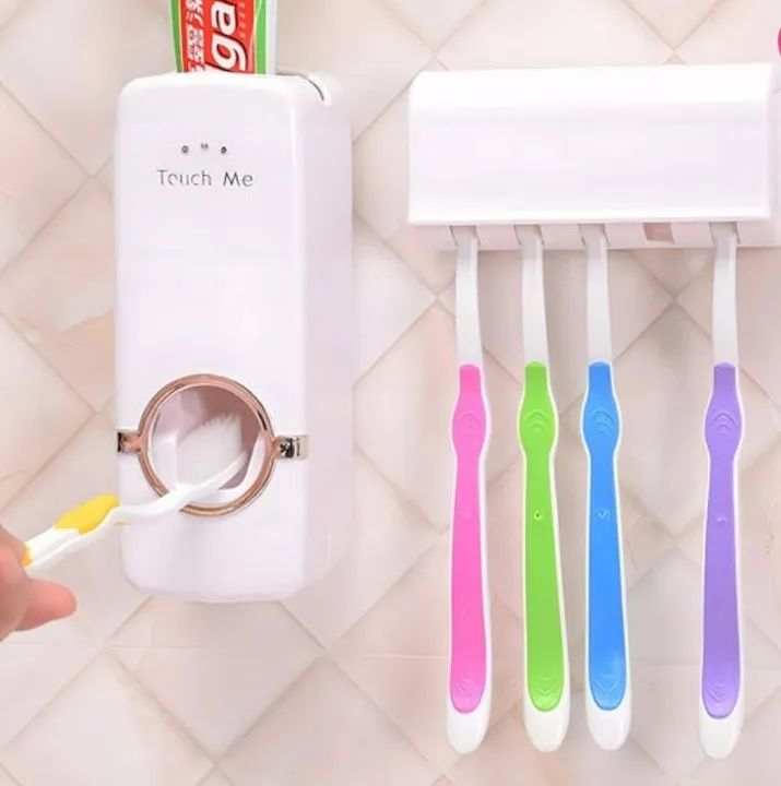 Dispenser Automático de Creme Dental e Suporte de Escovas - Foto 2