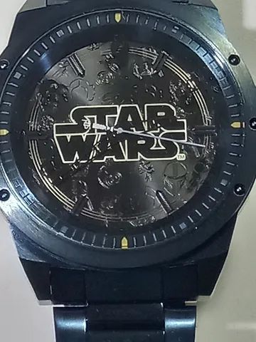 Relogio masculino analogico Star wars metal azul - Foto 2