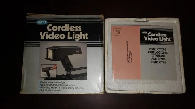 cordless video light sima  ano 1989