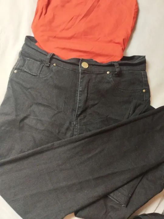 Calça Jeans Preta 40+ top Zara 