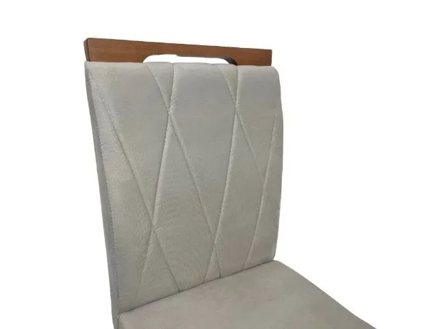 Cadeiras Isa 6 unidades Cinamomo/Bege Até 12x - Frete Grátis  - Foto 2