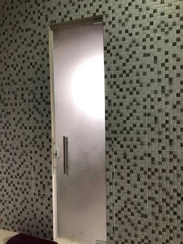 Porta de vidro  jateada padrão   promoção 