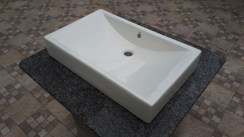 Cuba de Apoio para Banheiro Gran Pacific 65x41cm Branca - Foto 2