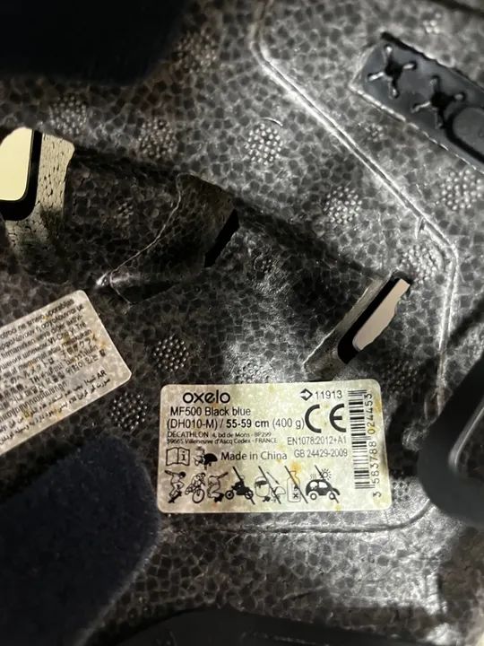 Capacete Oxelo MF500 Preto  - Foto 3