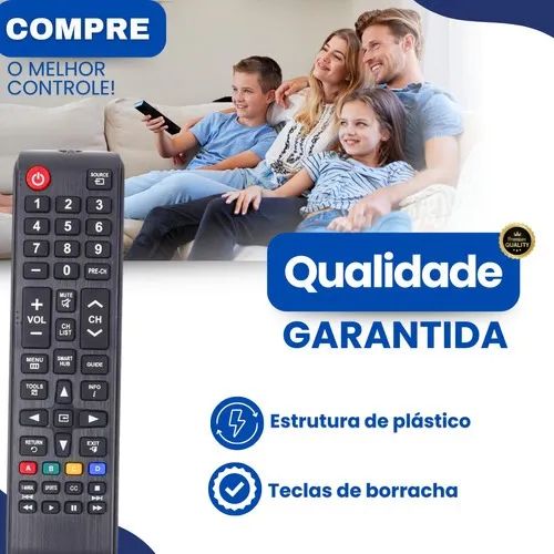 Controle Para Tvs Samsung Un32 Un40 Un43 Un48 Un50 Un55 U65