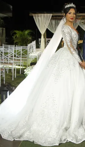 Vestido de Noiva Dayara Oliveira 2 em 1- usado apenas 1x