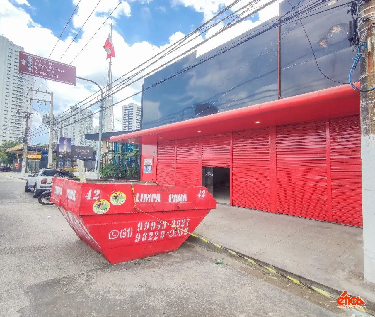 Loja ampla na Doca com salão de venda escritorio 02 salas depósito copa 02 banheiros -Cod - Foto 4