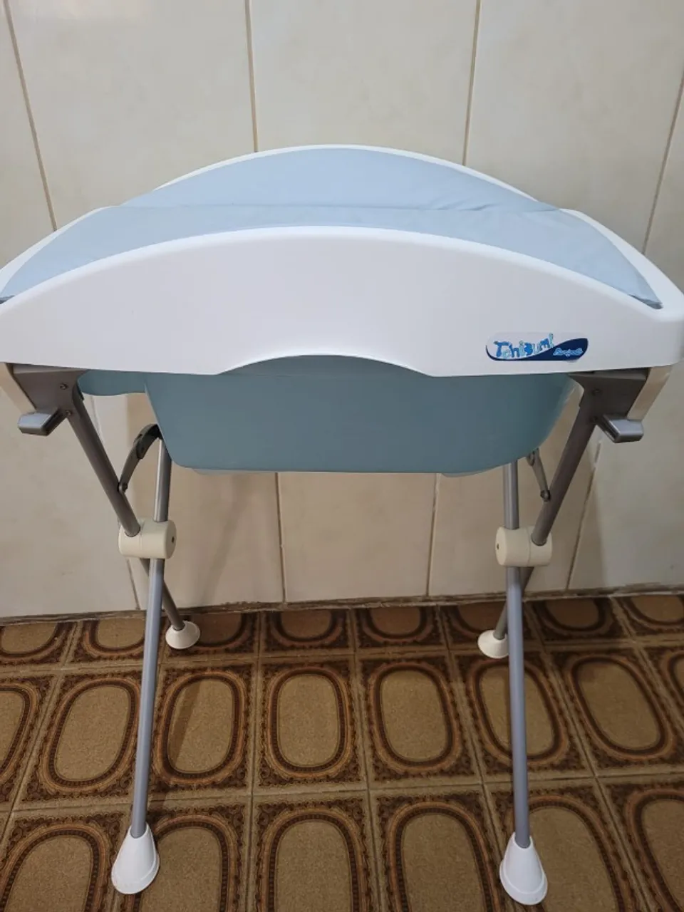 Banheira com Trocador Tchibum Azul Burigotto - Usada