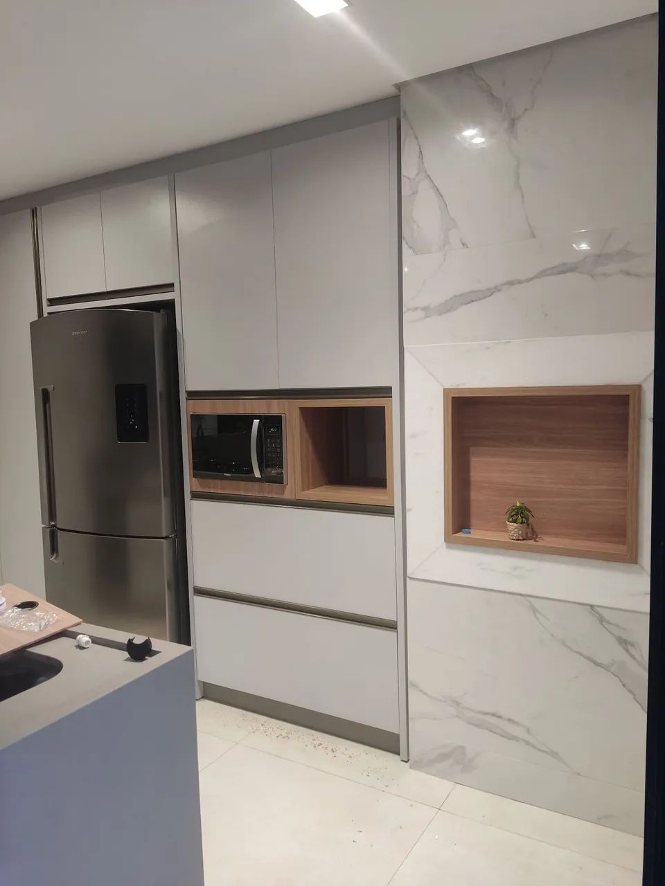 Armário de cozinha moderno e elegante