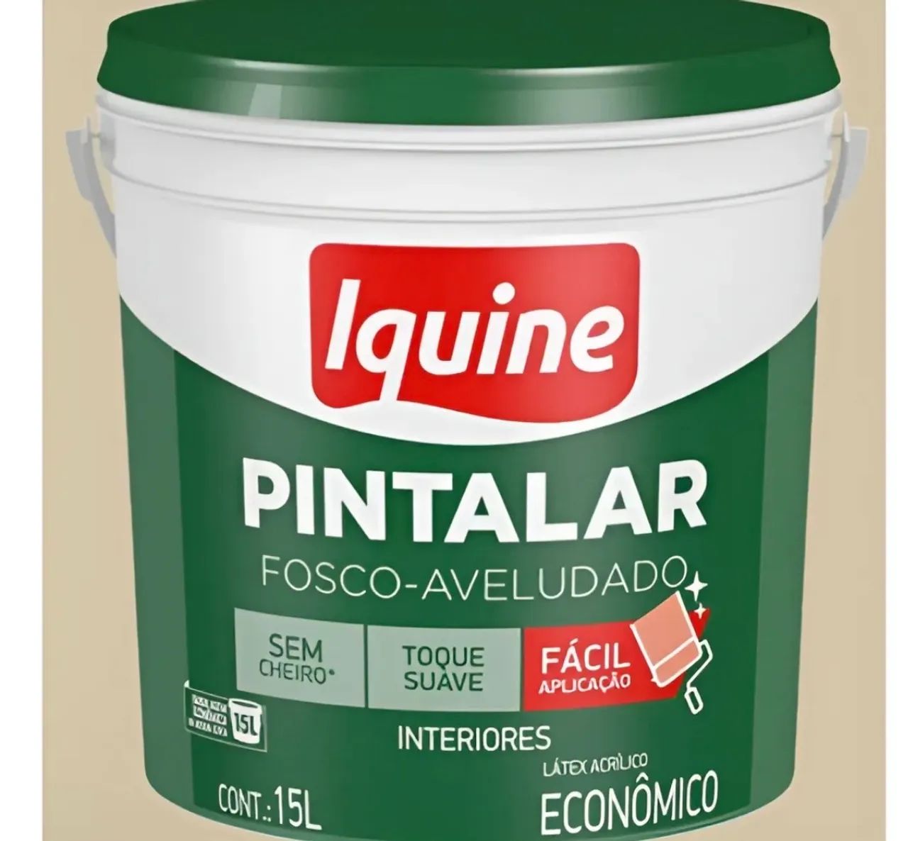 Tinta acrílica 15 litros pintalar iquine cor: Areia