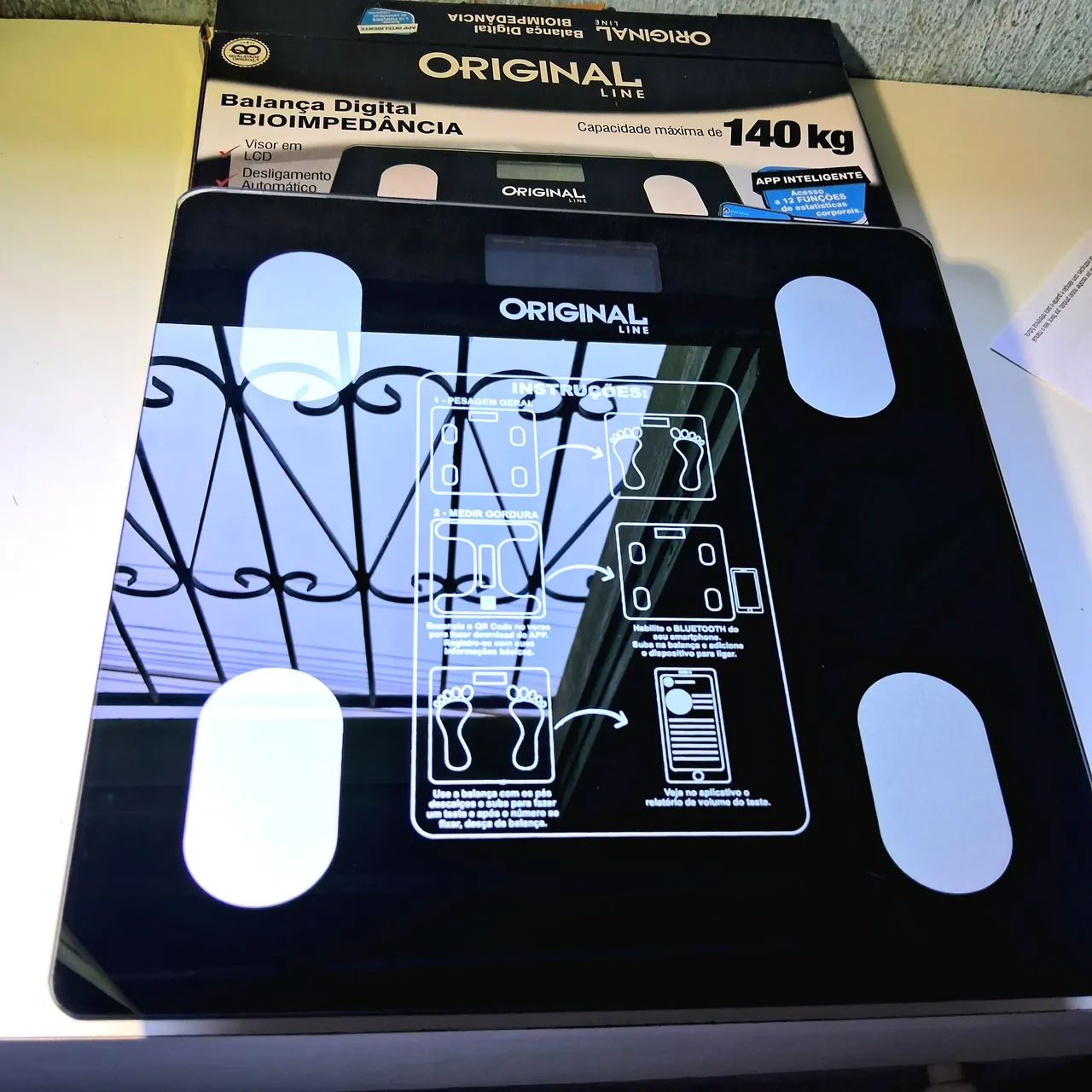 Balança Digital Bioimpedância corporal inteligente Bluetooth  - Foto 2