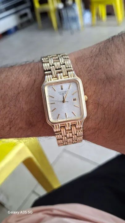 Relógio masculino Dourado citizen original - Foto 3