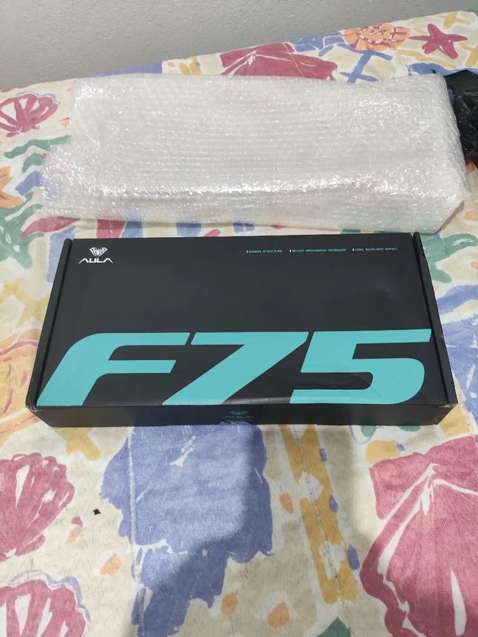 AULA F75 Black - switch TTC crescent- novo - Foto 2