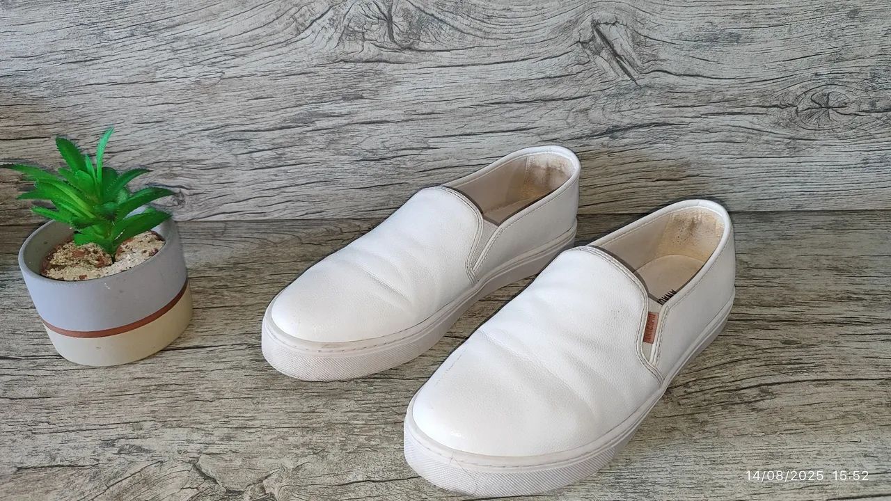 Tênis Slip On Branco - Foto 2