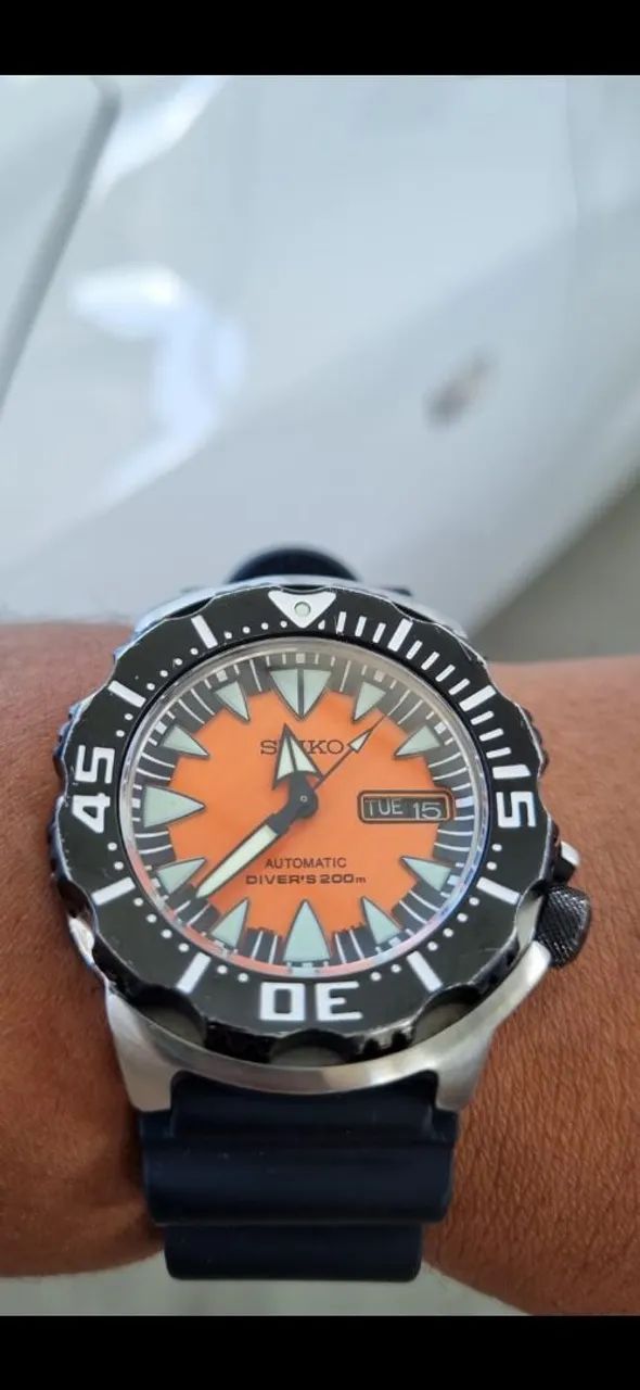 Diver Seiko Baby Monster Orange Seiko Monster Orange 1st Gen For C