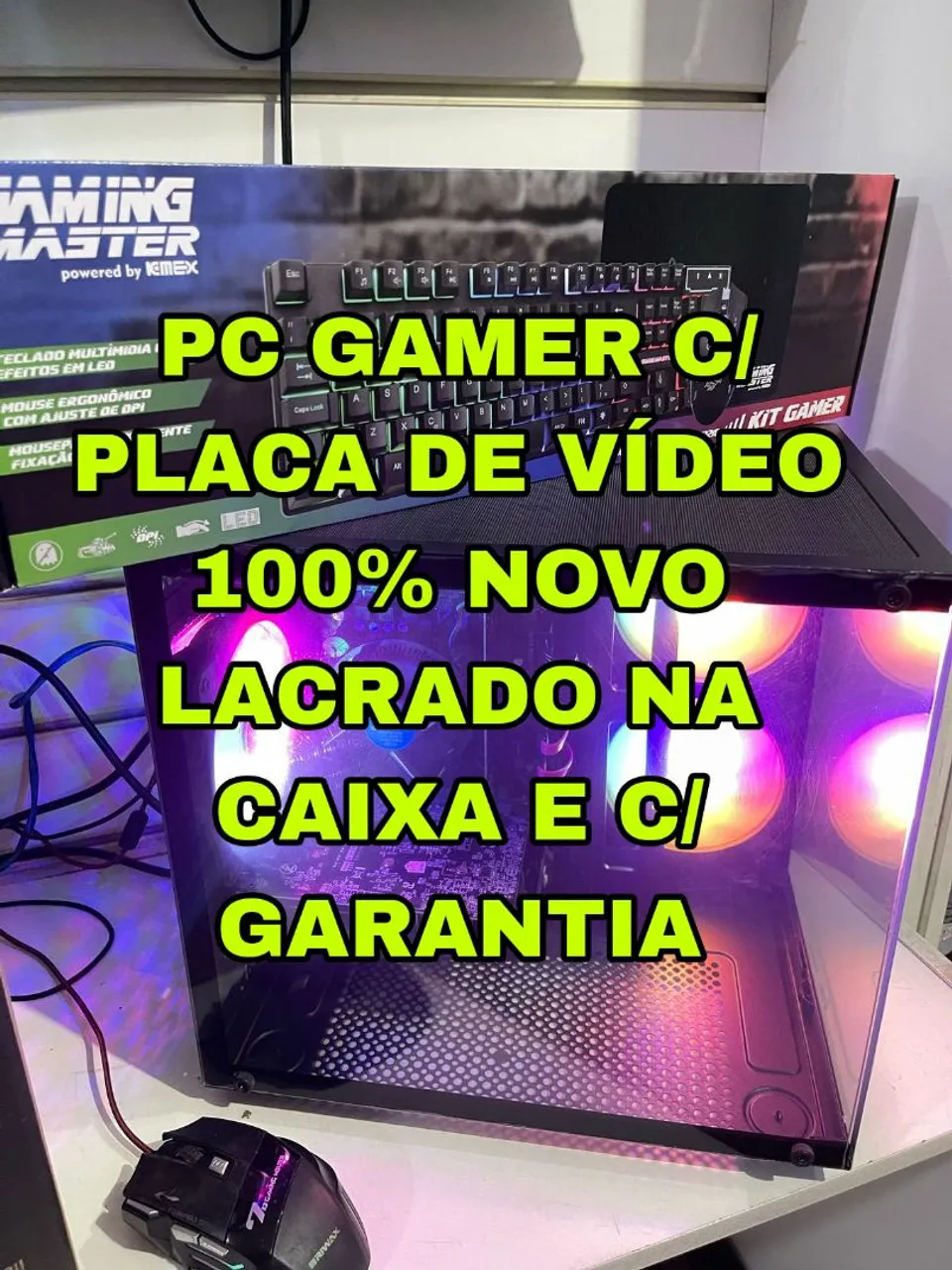 PC Gamer AQUÁRIUS RX560 Novo, Lacrado na Caixa
