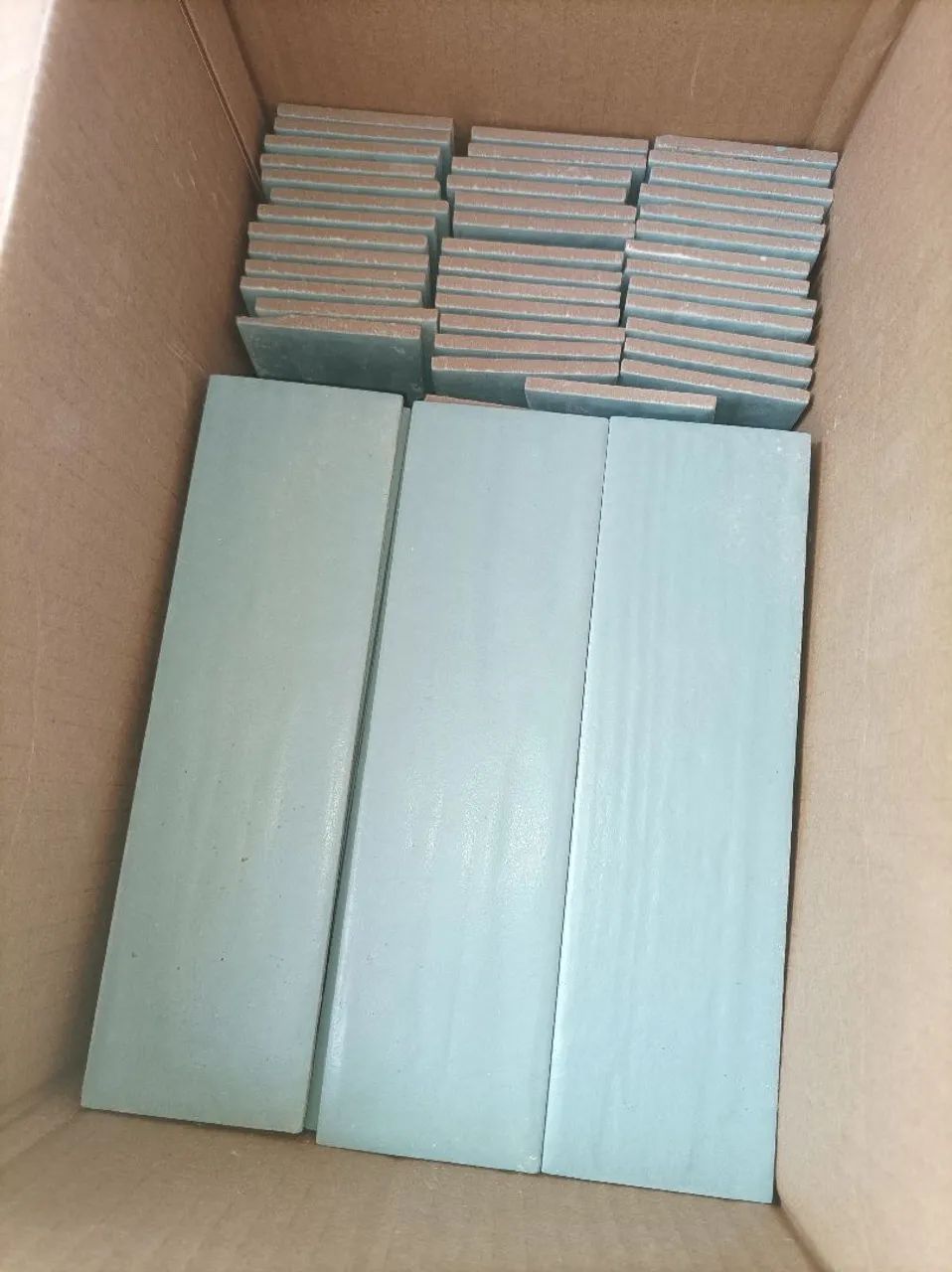 Revestimento tijolinho verde