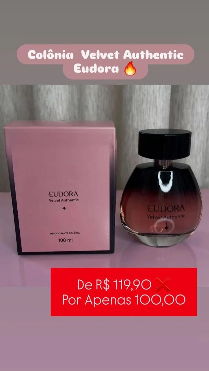 Colônia Velvet Authentic Eudora