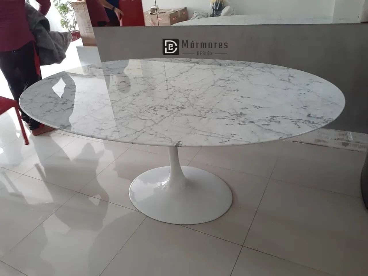 Mesa saarinen mármore carrara  - Foto 2