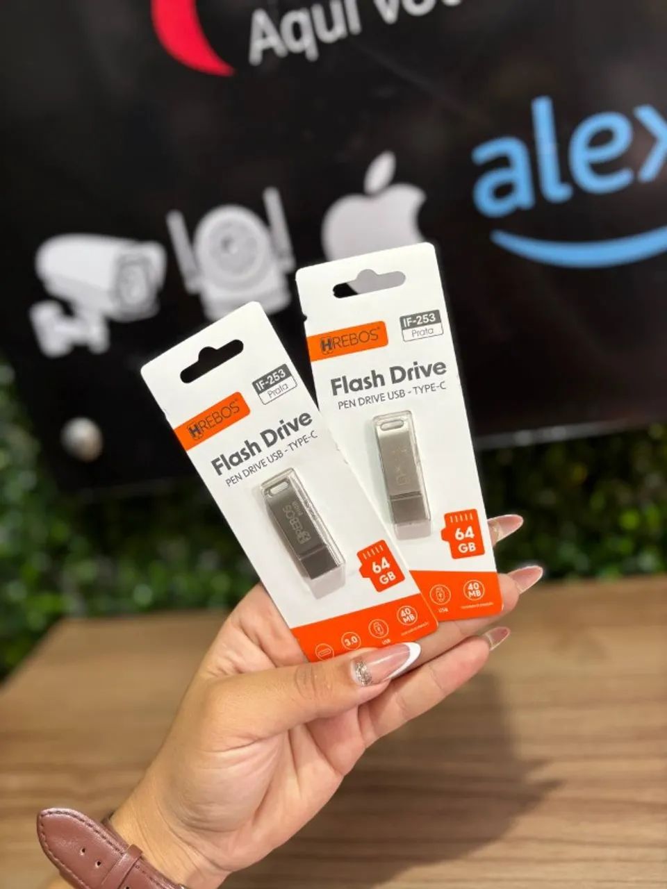 Pendrive USB/TIPO C 64g HREBOS - 3.0