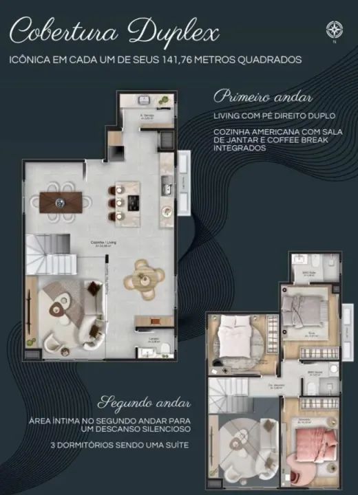 Apartamento para Venda em Penha, Armação, 3 dormitórios, 1 suíte, 2 banheiros, 1 vaga - Foto 2