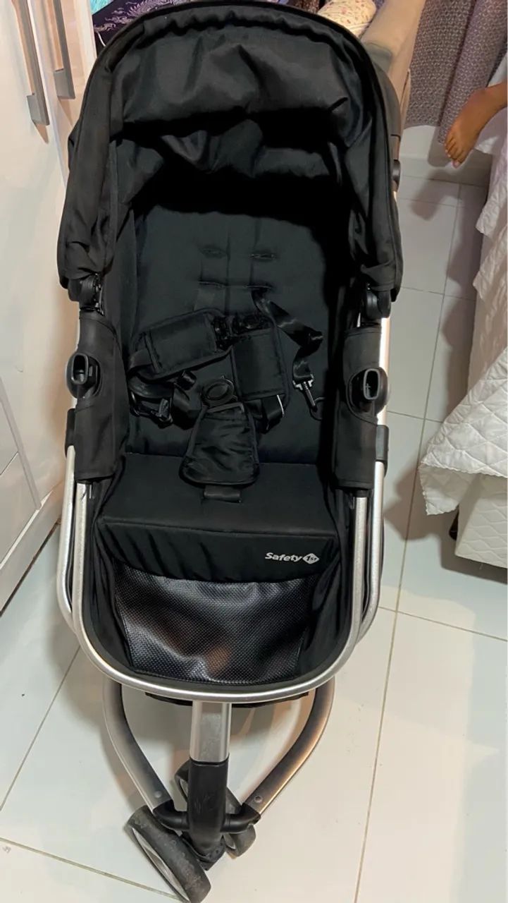 Carrinho de Bebê Safety 1st Mobi + Bebê Conforto - Conforto e Segurança para seu Bebê! - Foto 5