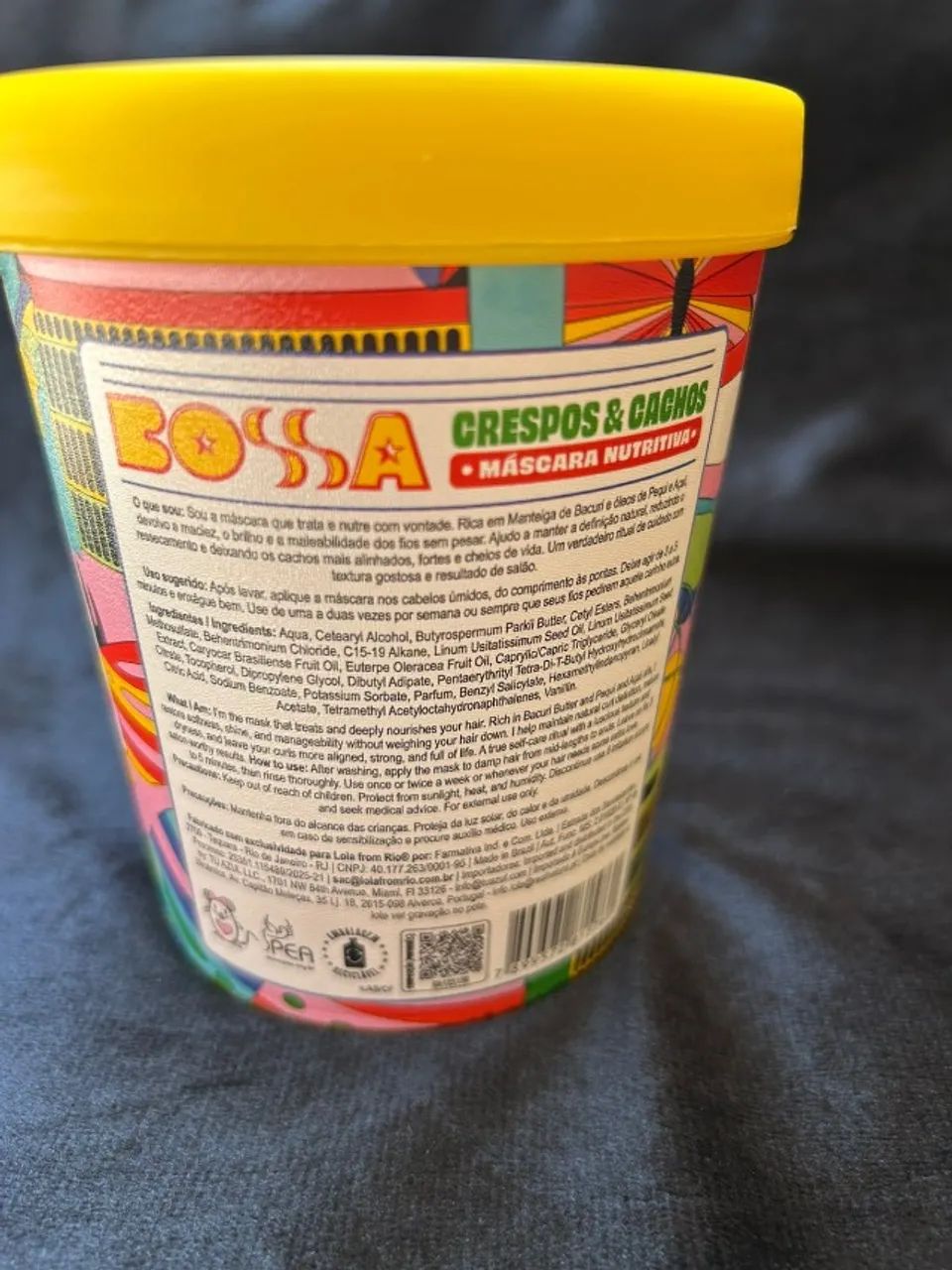 lola bossa crespos & cachos máscara nutritiva 450g - Foto 4