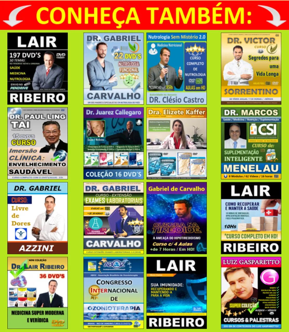 DVDs Dr Lair Ribeiro Cursos Lair Ribeiro - Foto 5